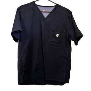 Carhartt Men's Slim Fit 6 pockets Scrub top black size L